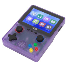 Handheld Retro Gaming Console 3.5" IPS 32GB Purple with 11 Emulators
