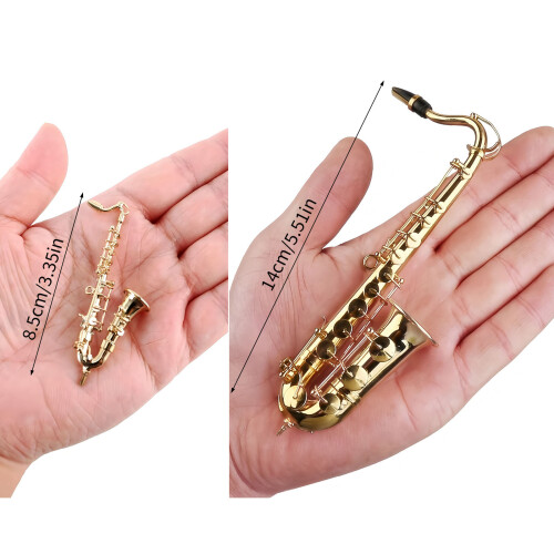 Saxophone Model Musical Instrument Decoration Miniature-8.5cm 2