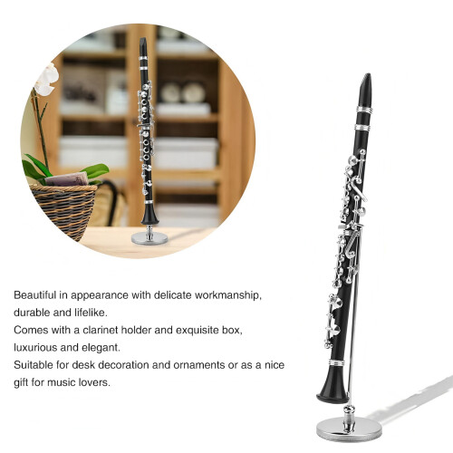 Miniature Clarinet with Stand and Case Clarinet Model-13.5cm 1