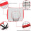 7x7ft Baseball Practice Net Nylon Baseball Replacement Net for 7