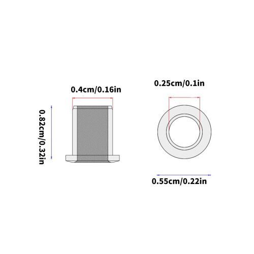 Electric Guitar String Retainer Caps External Threaded String 2