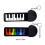 Foldable Silicone Electronic Piano Hand Roll-Rainbow mini piano 4