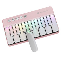 Small Portable Kids Piano Learning Instrument Safe-pink color