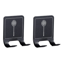 Rackets Holder Wall Mount Stainless Steel Space-Badminton style