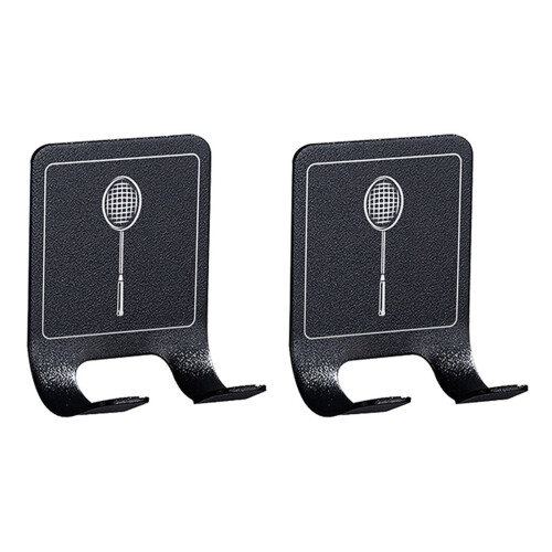 Rackets Holder Wall Mount Stainless Steel Space-Badminton style