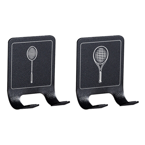 Rackets Holder Wall Mount Stainless Steel Space-Badminton style 1