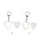 Portable Guitar Accessory Organizer-Heart shaped keychai 7