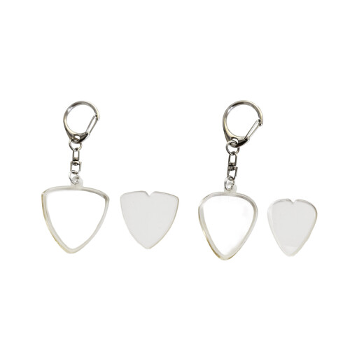 Portable Guitar Accessory Organizer-Heart shaped keychai 1
