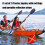 2Pcs Kayak Towing Warning Flag with Webbing Kayak Warning Flags 4