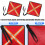 2Pcs Kayak Towing Warning Flag with Webbing Kayak Warning Flags 5