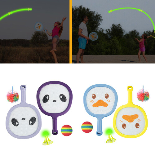 Foam Grip Junior Sports Rackets Set Includes Training-Purple 2
