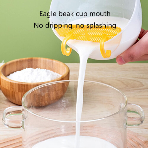 Beating Cup High Capacity Mixing Bowl for Liquid Filtering and Measuring, Large Size Kitchen Baking Tool, Durable Material 1