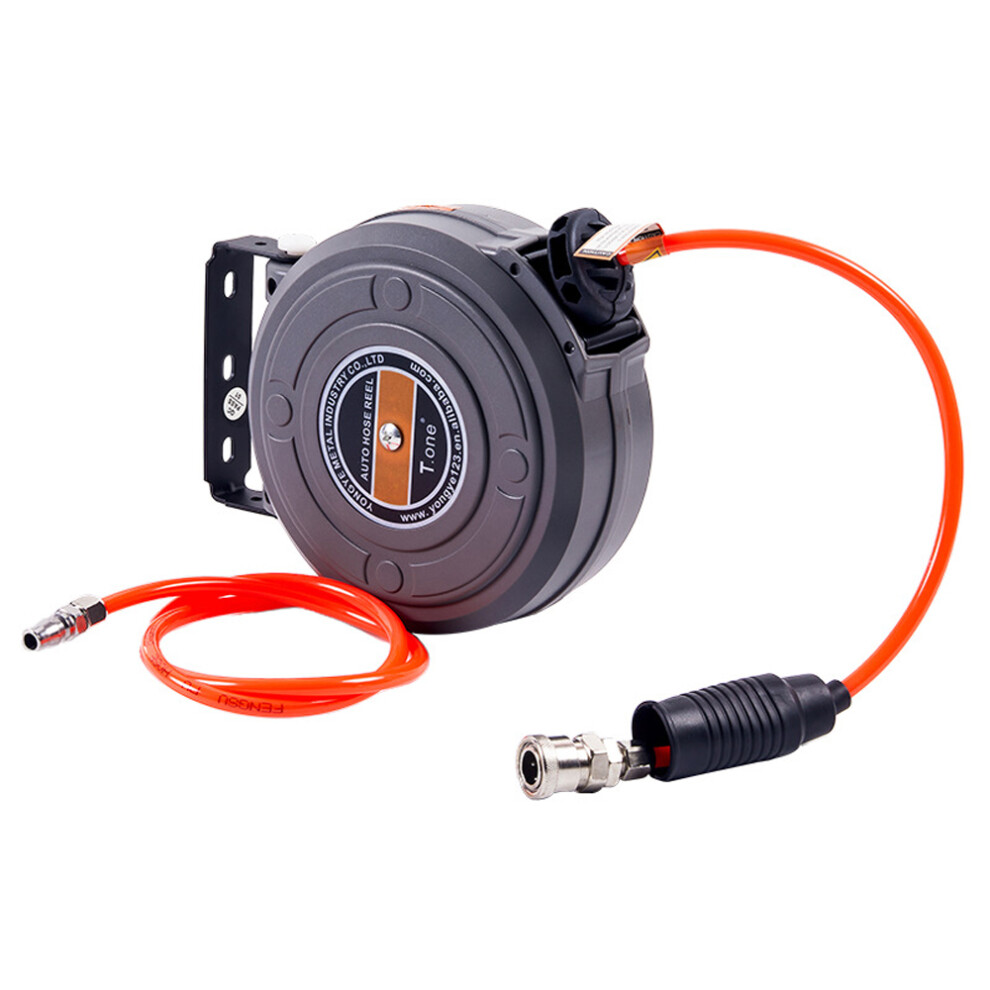 6Mm Retractable Hose Reel For Gardens & Garages With Durable Pu Tube 9341346711153
