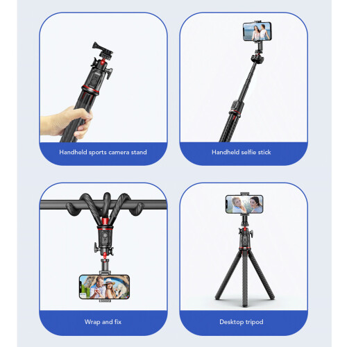 Bluetooth Selfie Stick Tripod with Remote, 360 Rotation, 95mm Width 2