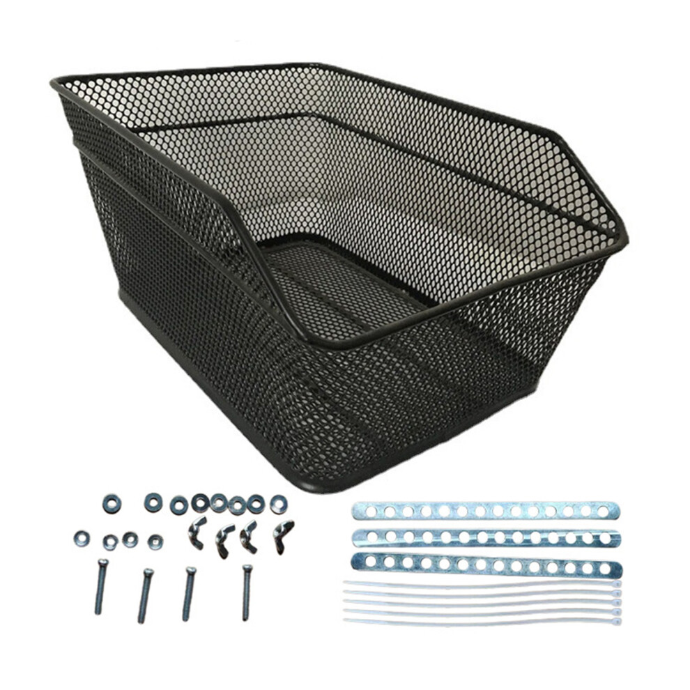 Rear Bike Basket Rust Resistant Large Capacity