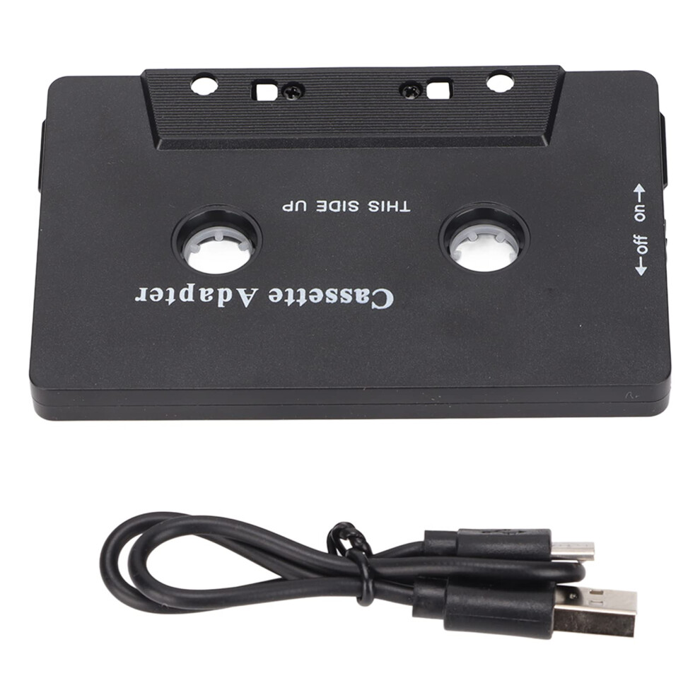 Cassette Adapter Tape Aux Receiver For Car And Home, Wireless Music Player, High Fidelity, Noise Reduction, Abs, 10X6.4x1cm Black 9084446761702