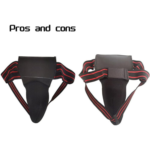 Groin Protector for Boxing and Martial Arts Training, Jockstrap Abdominal Support for Men, Black, Size Medium 1