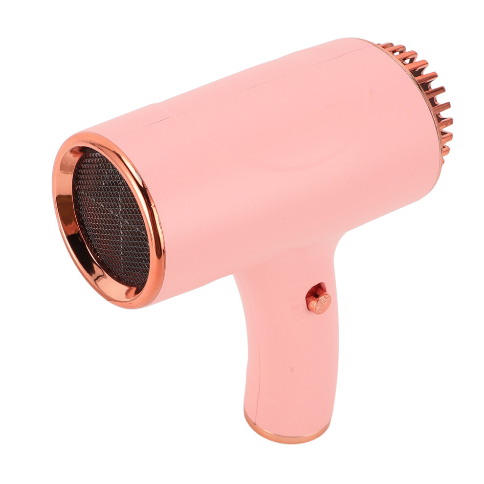 Pink ABS Negative Ionic Hair Dryer Compact Quiet Portable Fast Dry & Cold Wind