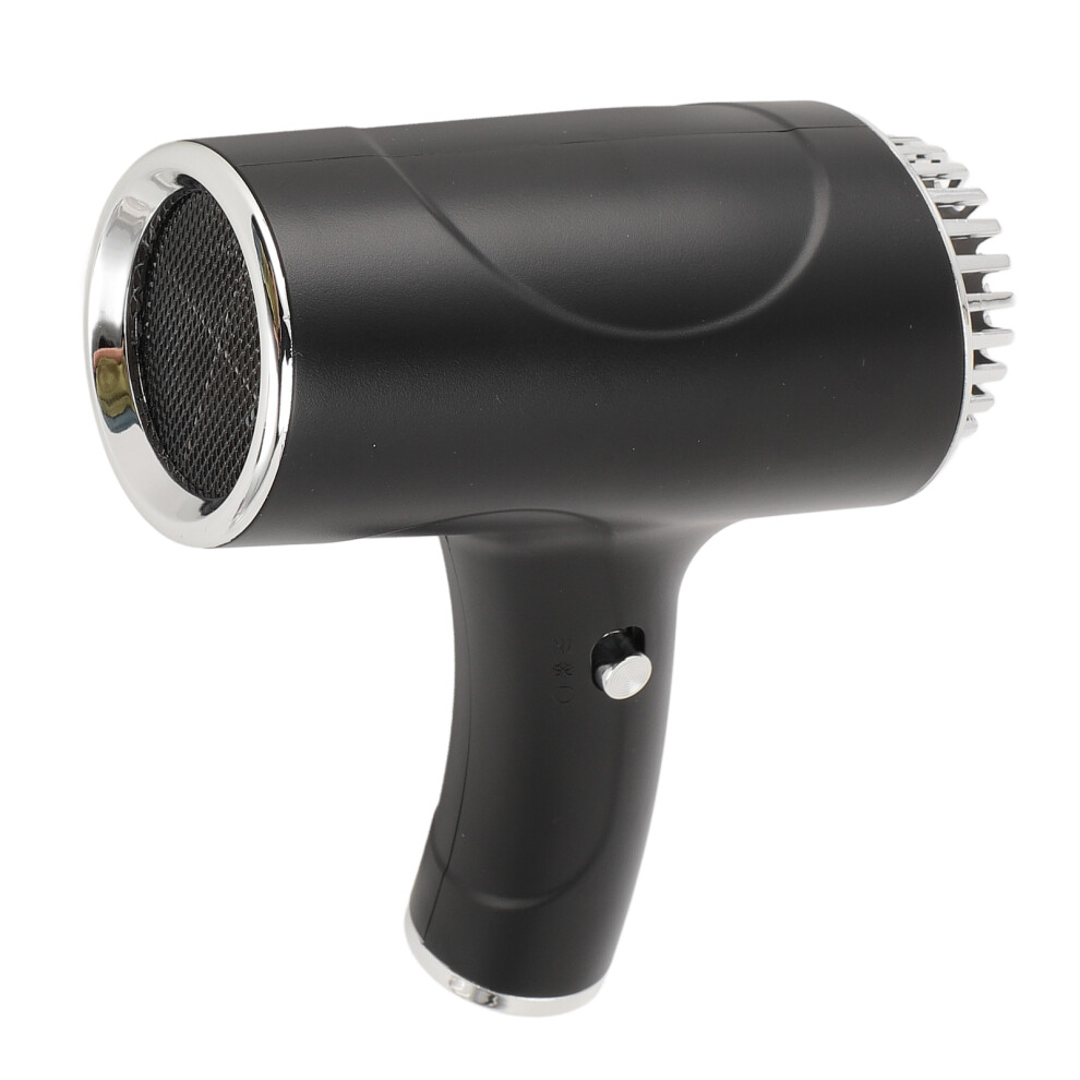 Portable Negative Ionic Hair Dryer Abs Hot Cold Wind 1200Mah Black 5001346712454