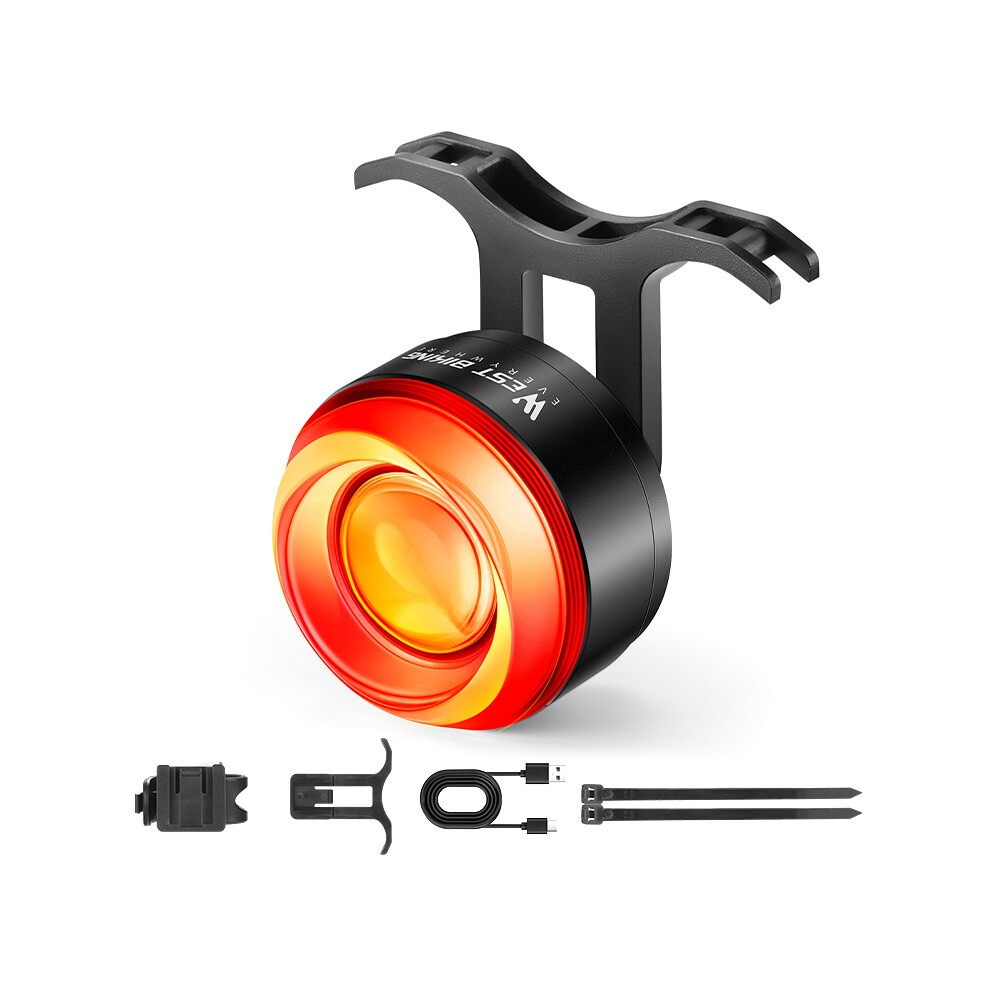 Smart Bike Rear Light with Brake Sensing, 400mAh, 4/8 Modes-image-OPC-PKC9ZYP-NEW