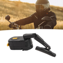 Telescopic Motorcycle Helmet Wiper 2 Speed Water Resistant & Universal