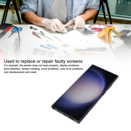 Galaxy S23 Ultra Screen Replacement 6.8" AMOLED Frame & Repair Tools 2