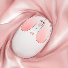 2,4G+BT Souris 400 mAh Blanc-Rose 11,5x7,7x4 cm