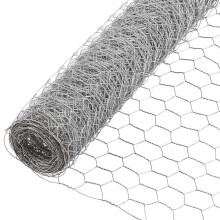 Galvanised Chicken Wire 10m x 90cm Hexagonal Netting for Craft, Floristry, Plant & Small Animal Fencing