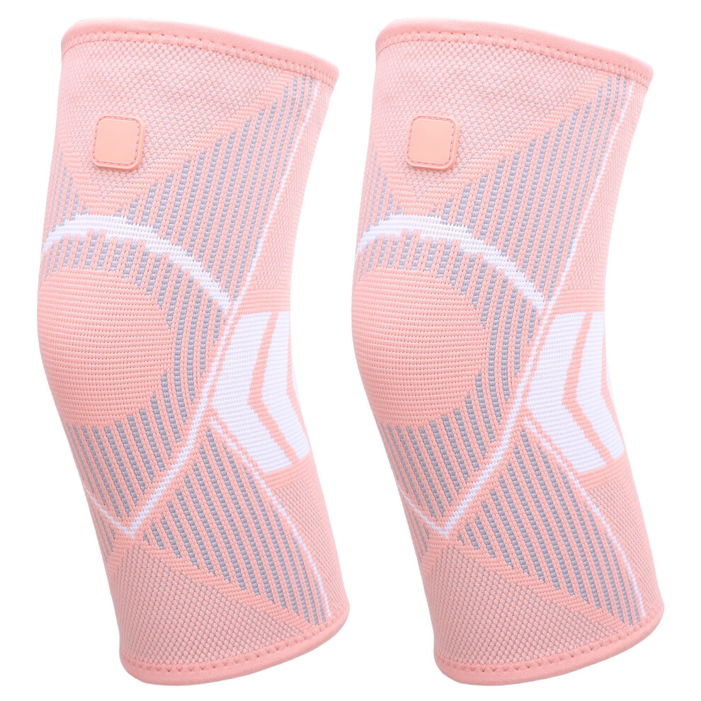 Pink Knee Brace Nylon Compression Sleeve For Running & Workout L
