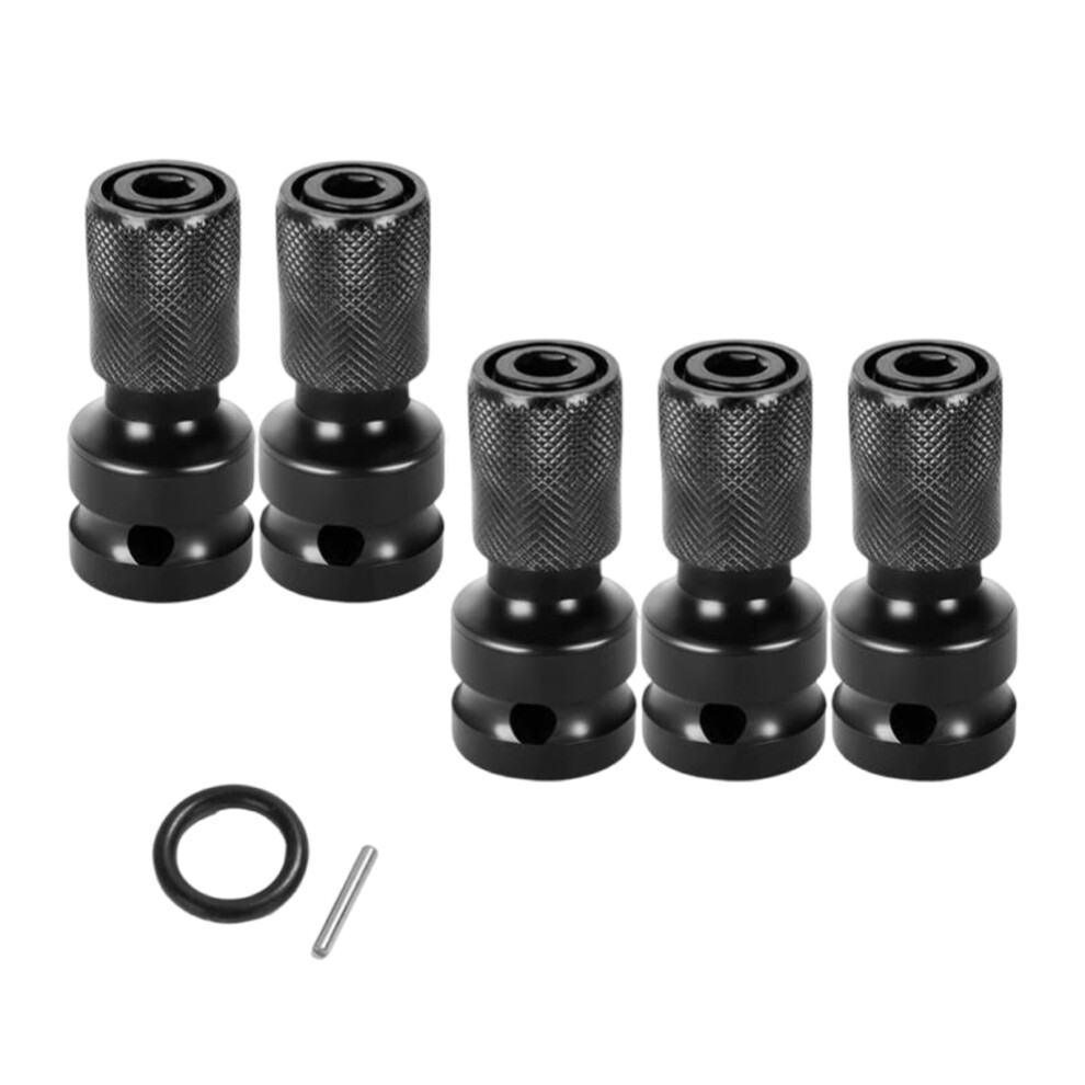 Impacts Wrenches Adapter 0.5 Inch Square To 1/4 Inch Hexagonal Shank For Quick Tool Conversion And Screwdriver Bit Efficiency 9016109676726