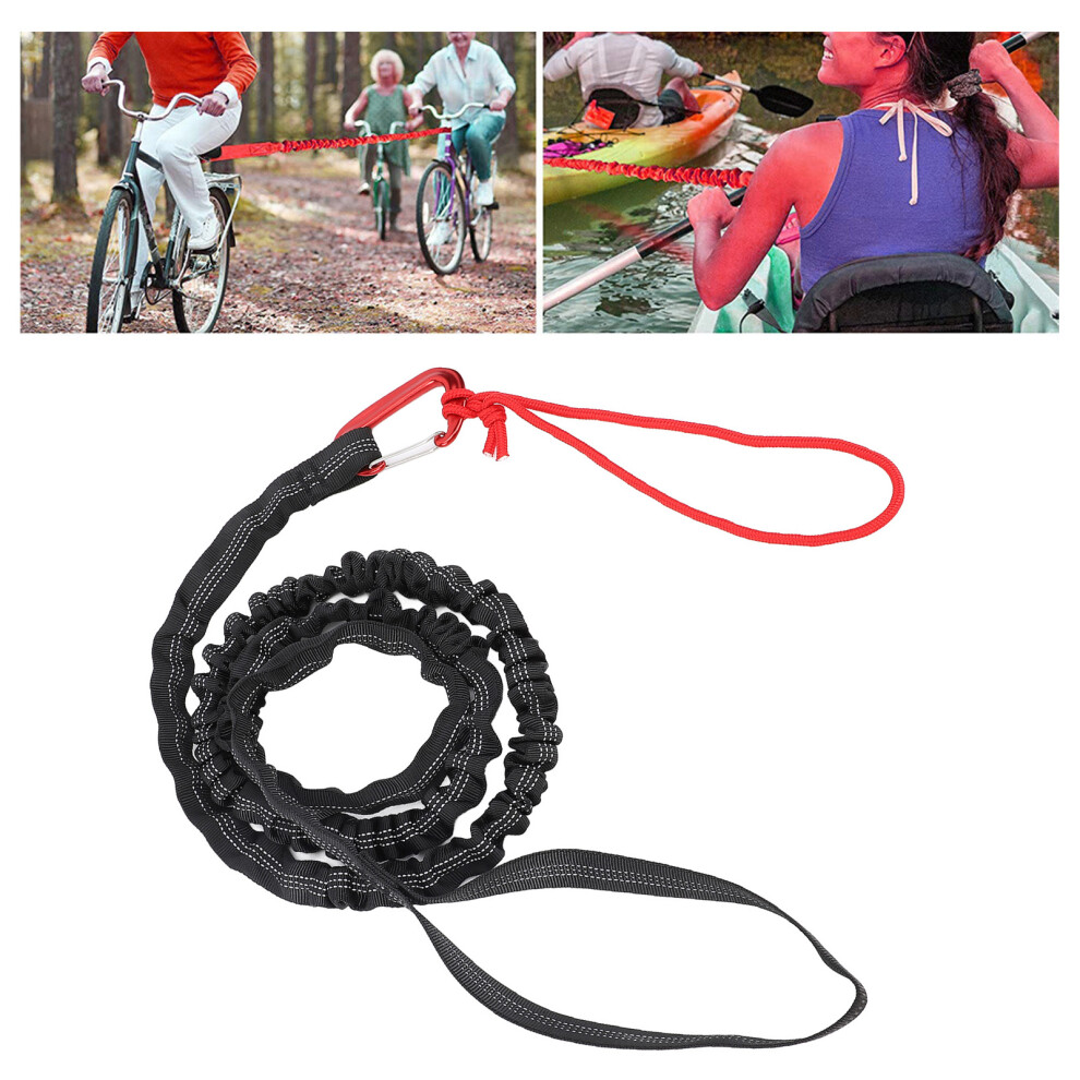 High Strength Elastic Bike Tow Rope 1.5m Nylon Pull Strap for Mountain Bike Outdoor-image-OPC-PKCB758-NEW