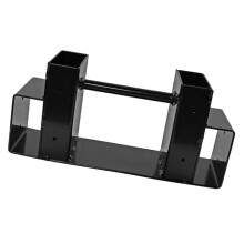Iron Firewood Holder Rack - Black Metal Log Storage Stand for Fireplace, Space Saving Design, Neat Organization