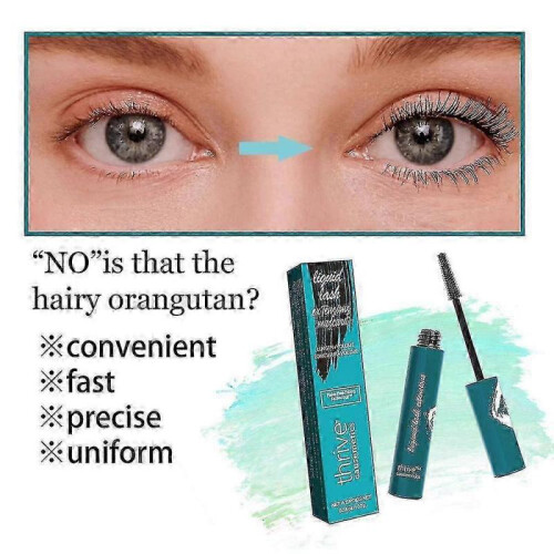 (Black)Thrive Causemetics Liquid Lash Extensions Mascara Thick Curling Waterproof 2