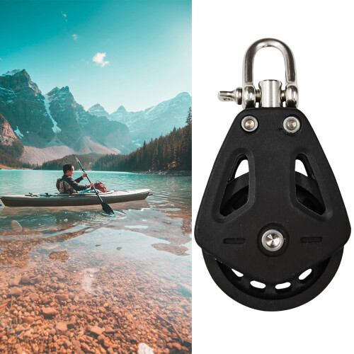 Corrosions Resistant Swivels Pulley Block with Frame Single 1