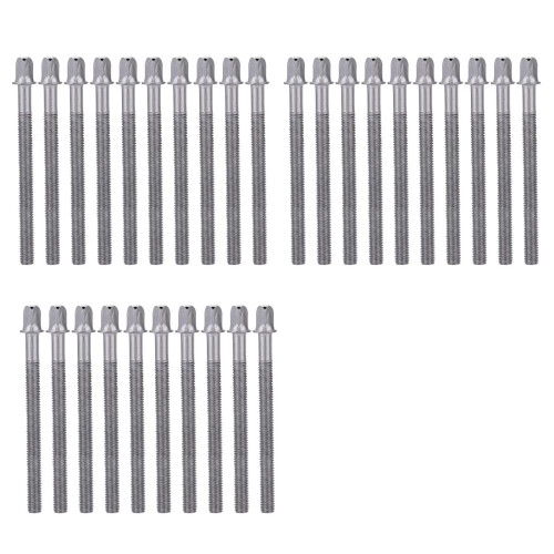 30PCS Drum Screws Metal Texture Perfect for Maintaining-60MM