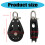 Corrosions Resistant Swivels Pulley Block with Frame Single 3