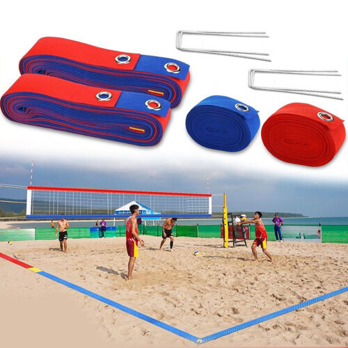 Beach Volleyball Courts Boundaries Line Kits Beach-Black 2