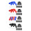 Beach Volleyball Courts Boundaries Line Kits-Red and blue 2