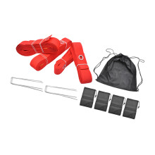 Volleyball Courts Line with Ground Nails and Sandbag-Red