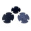 Felt Bass Drum Silencers Pad Dampeners Single-Medium thick gray 7