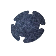 Felt Bass Drum Silencers Pad Dampeners Single-Medium thick gray