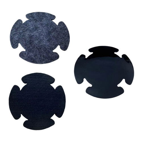 Felt Bass Drum Silencers Pad Dampeners Single-Medium thick gray 2