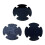 Felt Bass Drum Silencers Pad Dampeners Single-Medium thick gray 2