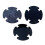 Felt Bass Drum Silencers Pad Dampeners Single-Medium thick gray 6