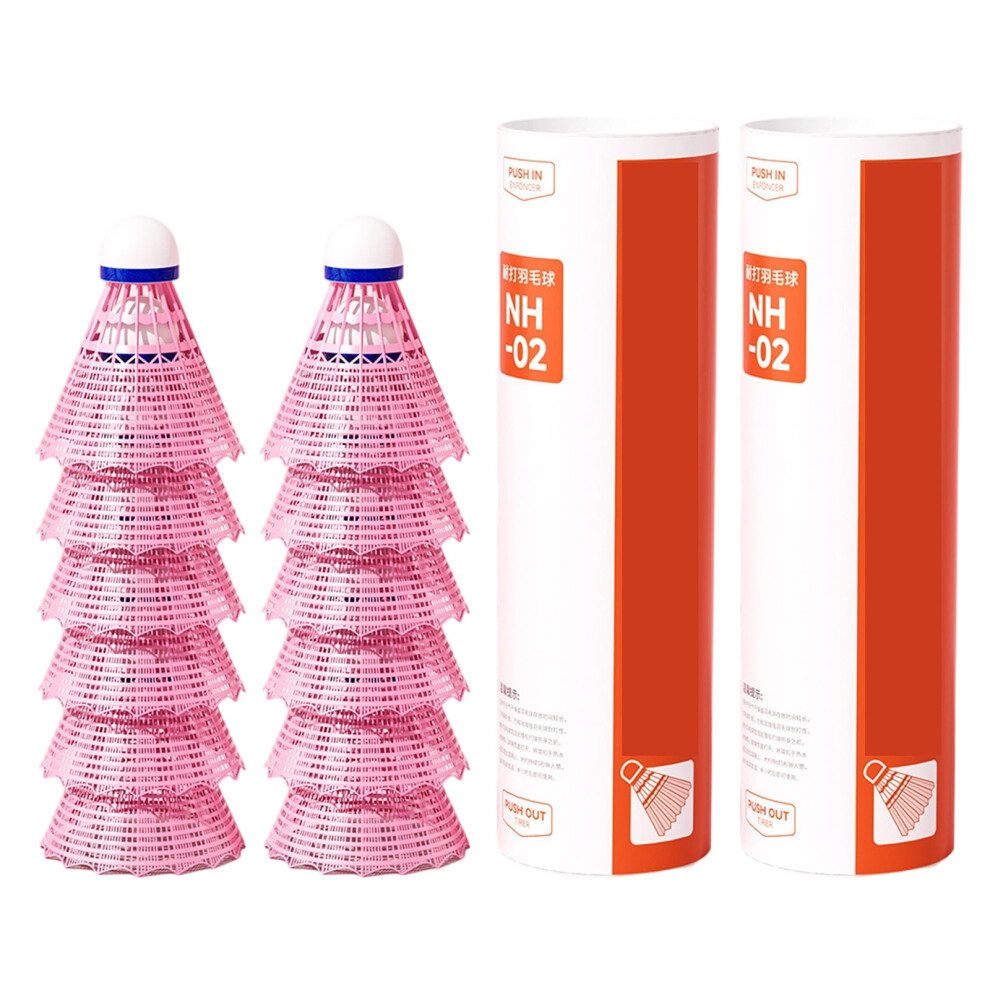 6/12pcs Windproof Nylon Bedminton-12 packs NH 02 pink-image-OPC-PKCB8KT-NEW