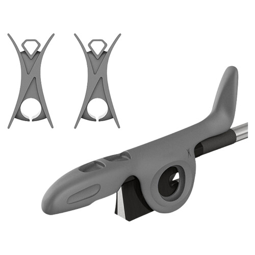 Silicone Violin Bows Grip Corrector Finger Training Tool-Gray