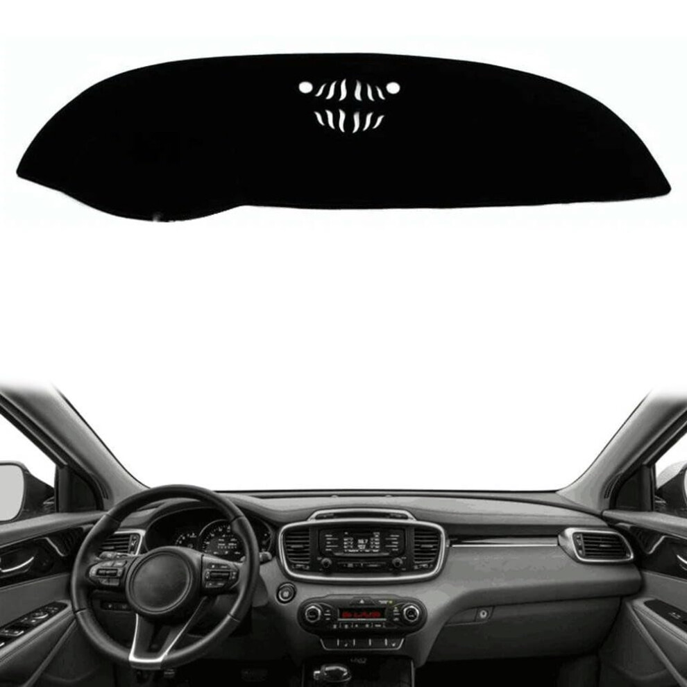 Polyester Flannel Suede Car Dashboard Cover Dash Mat Compatible With Kia Sorento 2015-2019 Color Blue 9084446762709