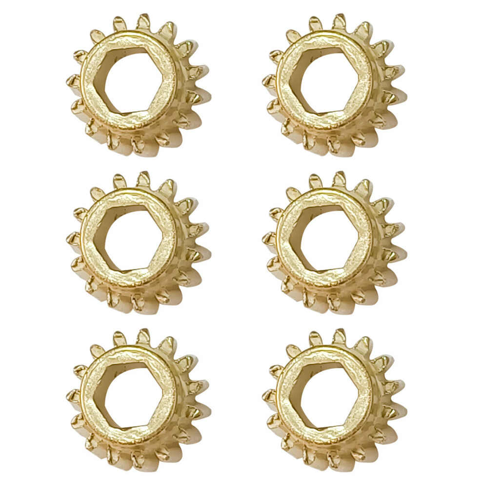 6Pieces Guitar Tuning Mechanism Iron Gear Set Open-15 teeth-image-OPC-PKCB8YF-NEW