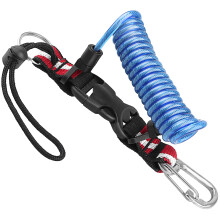 Durability Diving Flag Pattern Lanyard Stainless Steel-Blue