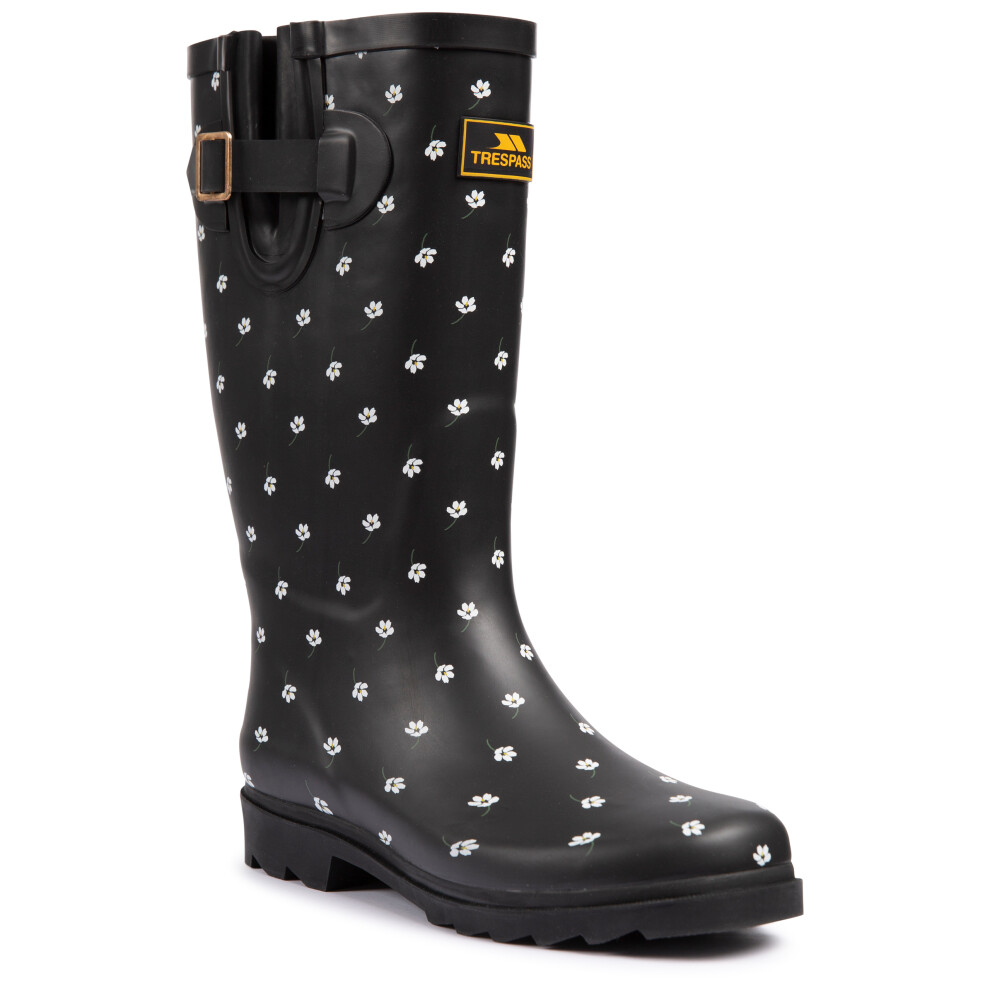 Trespass Women's Printed Wellies Samira Black Size 3 - Image 2